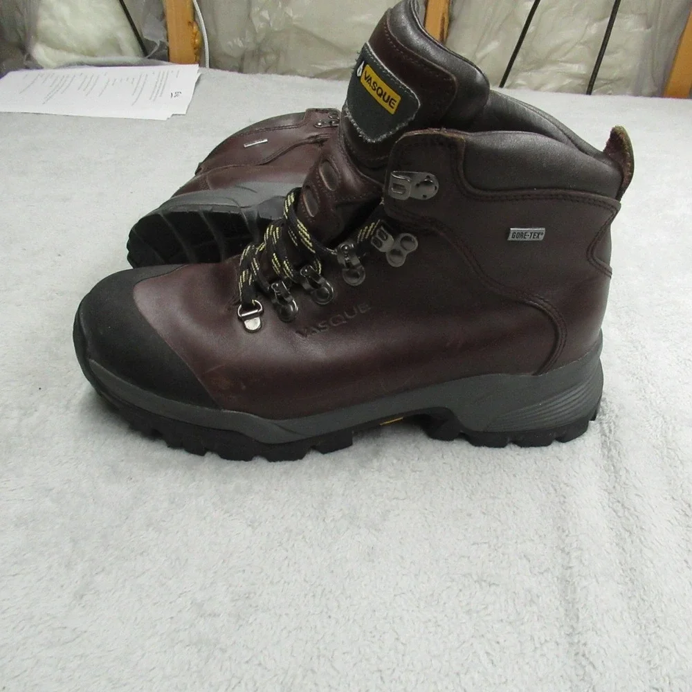 Vasque Mens 9M‎ Boots Brown Summit GTX Goretex Leather Waterproof Hiking Outdoor